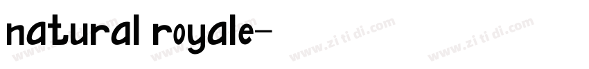 natural royale字体转换